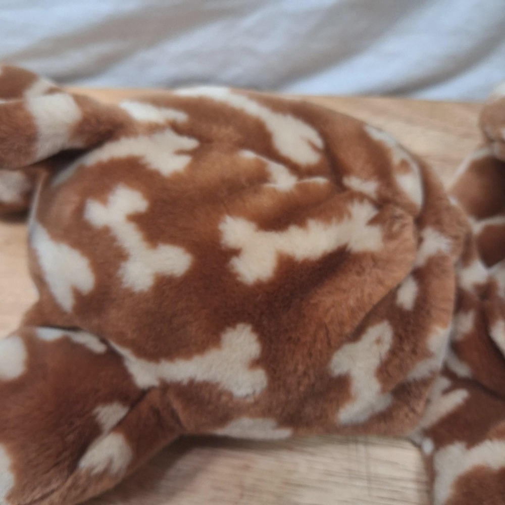 Vintage GUND Brown Puppy Bones Spots Dog BONZ #13017 Floppy Ears Snuggly Soft - Picture 6 of 9